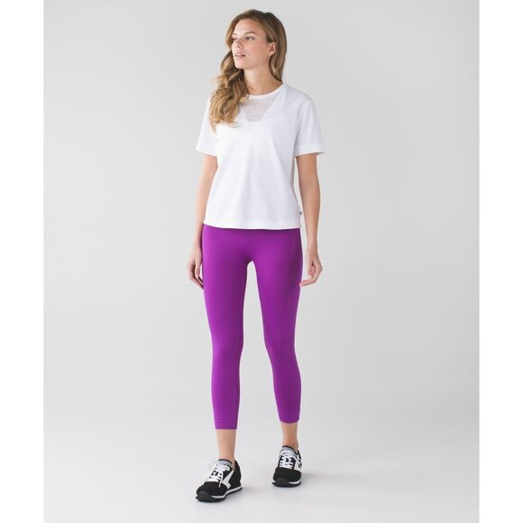 Lululemon Tender Violet Zone In Crop Leggings Size 8 - 23011 - Picture 3 of 13